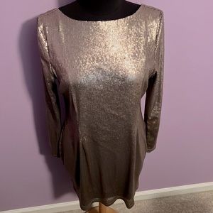 Kardashian Kollection Gold Sequin Shift dress